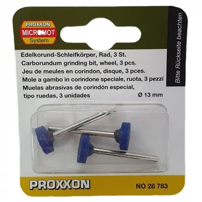 Set biaxuri din corindon in forma de disc de Micromot Proxxon 28783, O13mm, 3 bucati