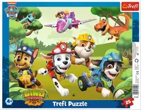 Puzzle în ramă Trefl din 25 piese - Trucuri uimitoare pentru câini