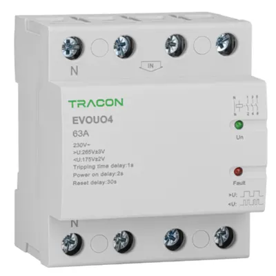 Releu automat de recuplare lacresterea/scaderea tensiunii EVOUO4P63 AC230V,4P,63AU>:265V,U