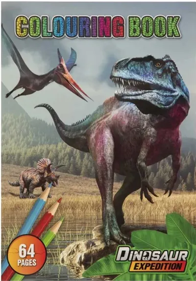 Carte de colorat Moxy - Dinozaurii, A4, 64 pagine