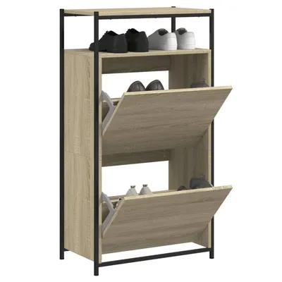 Gossi pantofar, stejar sonoma, 60x34x112 cm, lemn compozit
