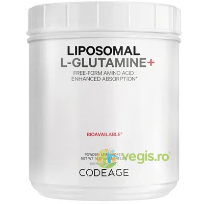 L-Glutamina Lipozomala pentru Sustinerea Sanatatii Musculare si Digestive fara Aroma 472.5g
