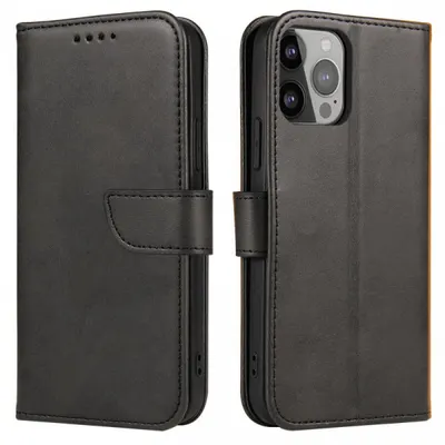 Husa pentru Honor 600, OEM, Marva Wallet, Neagra