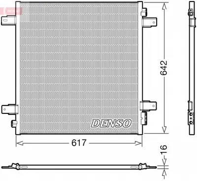 Radiator AC condensator cu uscator potrivit NISSAN PATROL VI 5.6 04.10