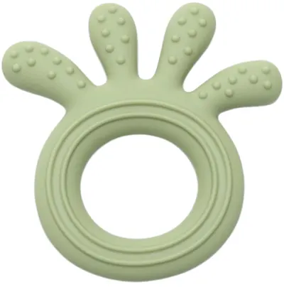 Dispozitiv de dentitie din silicon Lorelli Premium - Caracatiță, Fresh Green