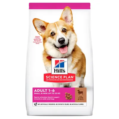 Hills SP CANINE ADULT S&M L&R, hrana uscata opentru caini adulti de talie mica si mini, cu miel si orez, 6 KG