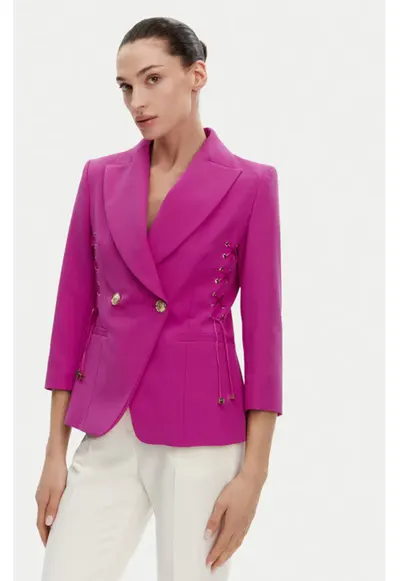 Sacou dama - 305291653 - Poliester - Roz - Roz