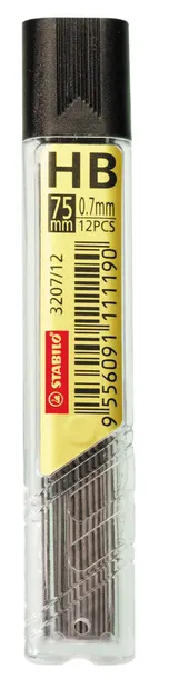 Grafit pentru creion automat Stabilo - 3207, 0.7 mm, 12 bucăți