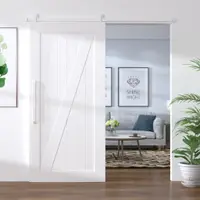 Gossi set feronerie pentru usi glisante, alb, 183 cm, otel