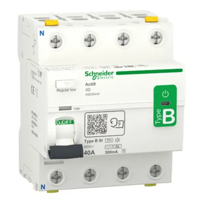Acti9 iID, Intreruptor Diferenţial, 4P, 40A, 300mA, Tip B-SI, Selectiv