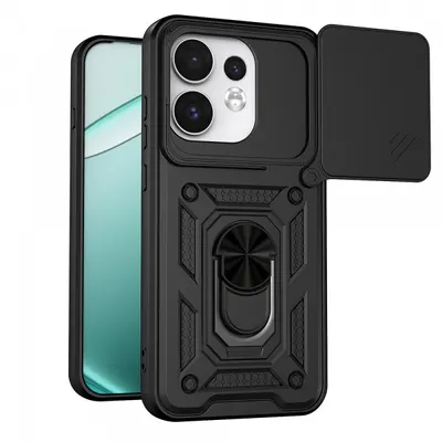 Husa pentru Oppo Reno16 / Reno16 Pro, Techsuit, CamShield, Neagra