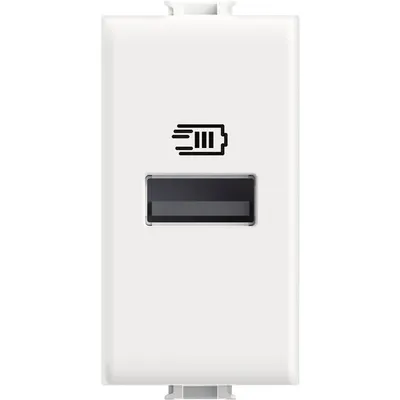 Incarcator Usb tip A 15W Bticino Matix AM4191A, alb