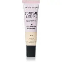 Revolution Conceal & Define machiaj cu efect matifiant culoare F0.2N 23 ml