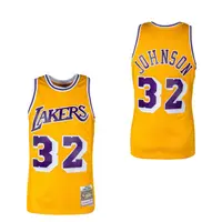 Maiou Mitchell & Ness Swingman Jersey LA Lakers '84 Magic Johnson auriu