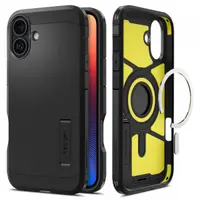 Husa MagSafe pentru Apple iPhone 16, Spigen, Tough Armor, Neagra ACS08216