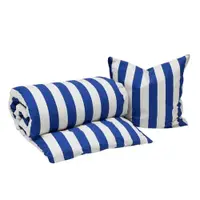 Lenjerie de pat albă/albastră din bumbac pentru pat de o persoană 140x200 cm Shima – OYOY Living Design