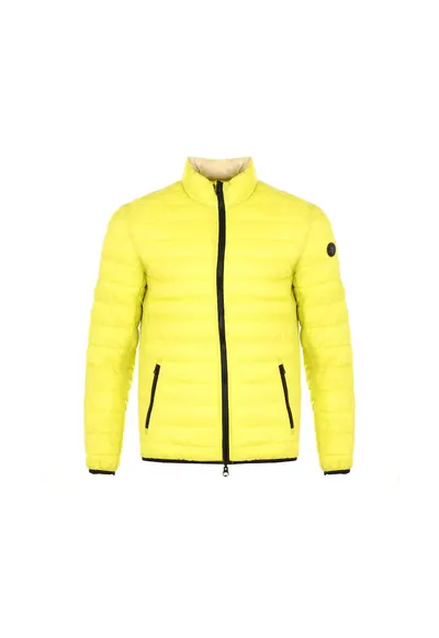 Geaca barbati - reversibil - nylon - galben/bej