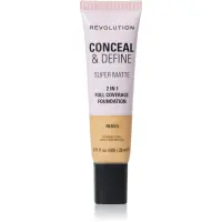 Revolution Conceal & Define machiaj cu efect matifiant culoare F8.5NW 23 ml