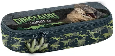 Penar școlar oval Paso Dinosaur - Cu 1 fermoar