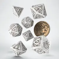 Set zaruri The Witcher Dice Set: Geralt - The White Wolf (7)