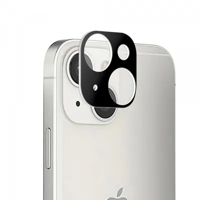 Folie de protectie Camera Spate Techsuit pentru Apple iPhone 13 mini / 13, Sticla Securizata, Neagra