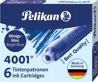 Cartușe cerneală Pelikan - Scurte, 6 buc., albastru