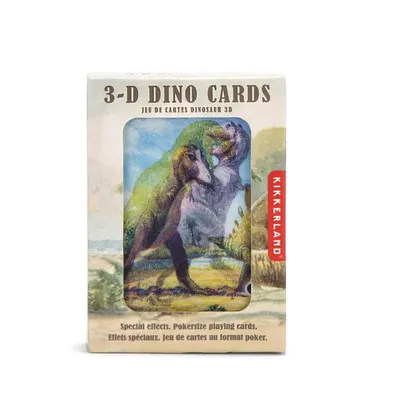 Carti de joc 3D Kikkerland - 3D Dinosaurs