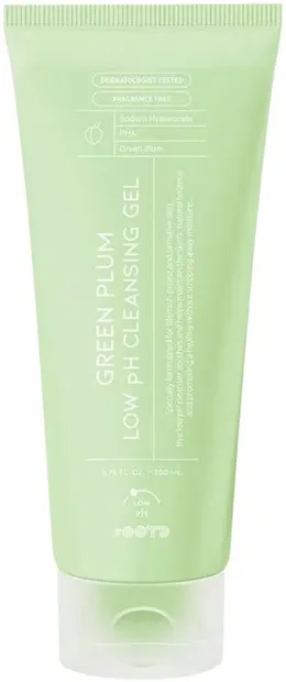 OOTD Gel de curățare pentru piele sensibilă cu prună verde, 200 ml