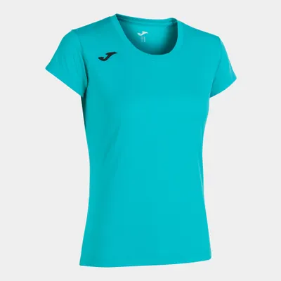 Doamne T -Shirt Joma Record II Turquoise 2XL - Bumbac respirabil