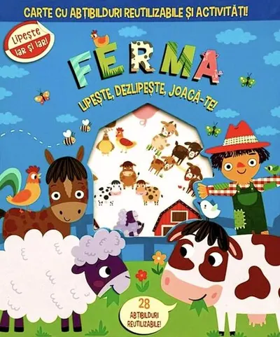 Ferma. Lipește, dezlipește, joacă-te - Paperback brosat