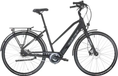 Bicicletă electrică pentru femei SPRINT - E-City Como Plus, 28", 480 mm, gri