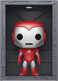 Figurina Funko POP! Deluxe: Iron Man - Hall of Armor (Model 8 Silver Centurion) (Metallic) (PX Previews Exclusive) #1038