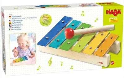 Set muzical Haba - Xilofon și carte cu 11 cântece