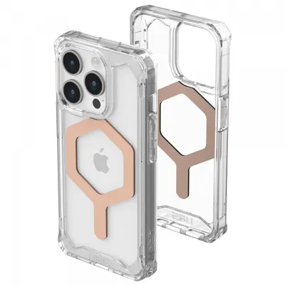 Husa MagSafe pentru Apple iPhone 15 Pro Max, Urban Armor Gear, Plyo, Roz Aurie