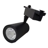 Spot Sina Negru 18W=180W, 3000K, lumina calda