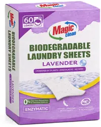 Detergent pentru rufe sub formă de foi Magic Clean - Lavender, până la 60 de spălări