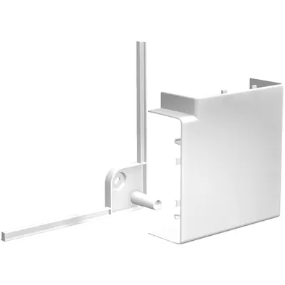 OptiLine 45 - cot 90° - 75 x 55 mm - PC/ABS - alb polar