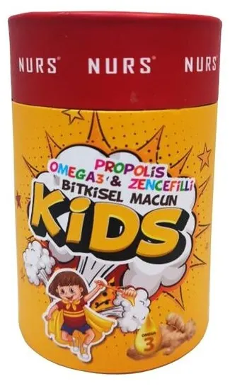 Pastă de plante pentru copii cu propolis, omega-3 și ghimbir, 240 g, Nurs Lokman Hekim