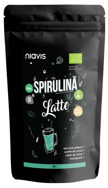 Pulbere ecologica Spirulina Latte, 150g, Niavis