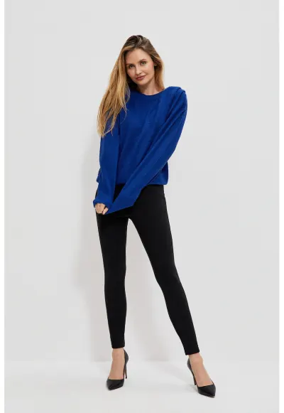 Pulover casual Z-SW-3917 - Bleumarin