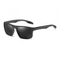 Ochelari De Soare Barbati Techsuit TR90 (MM101), Polarizati, Protectie UV, Negri Mat Gri