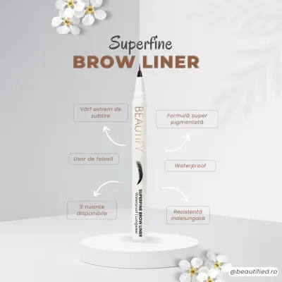 Carioca pentru sprancene Superfine Brow Liner Choco