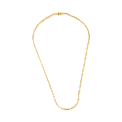 Colier tennis din aur galben cu diamante de 2.9ct