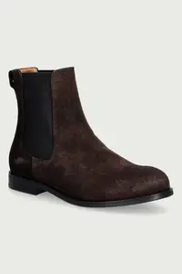 BOSS ghete scurte pentru femei din piele întoarsă Lycia