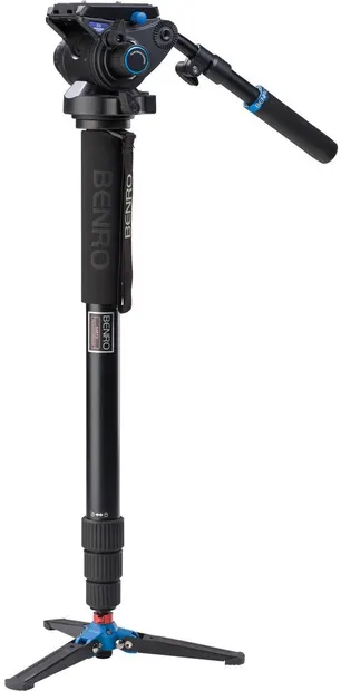 Monopied video Benro - A48TD Seria 4 AL + S6, negru