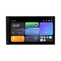 Panou control interior hibrid smart cu ecran tactil Dahua DHI-SCP3024A-B, IPS 7 inch, Android 14, WiFi, PoE, senzor temperatura si umiditate, slot card, difuzor, 4 fire
