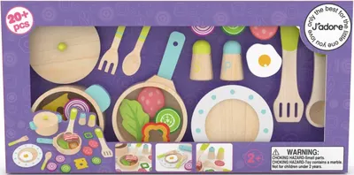 Set de gătit Jadore - Din lemn, 22 piese