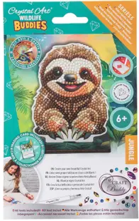 Kit de broderie cu diamante Craft Buddy - Crystal Art Buddies: Leneș, 7 piese
