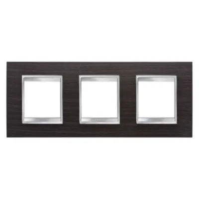 Placa ornament CProiector HORUS LUX international - IN TECHNOPOLYMER finisaj lemnING - 2+2+2 modul HORIZONTAL - WENGE - CProiector HORUS