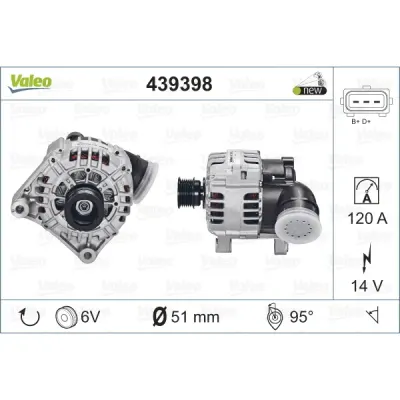 Generator/alternator VALEO 439398